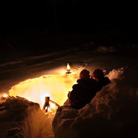 מלון Lapptrask Langforsen Glamping & Lapland Experience מראה חיצוני תמונה
