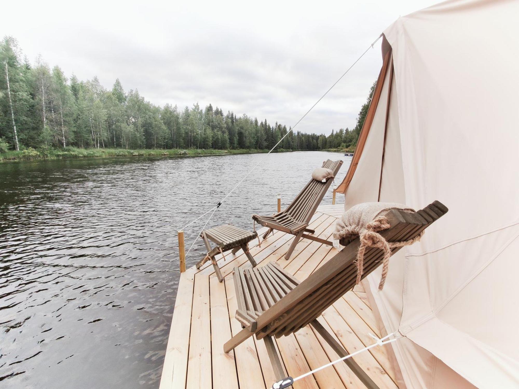 מלון Lapptrask Langforsen Glamping & Lapland Experience מראה חיצוני תמונה