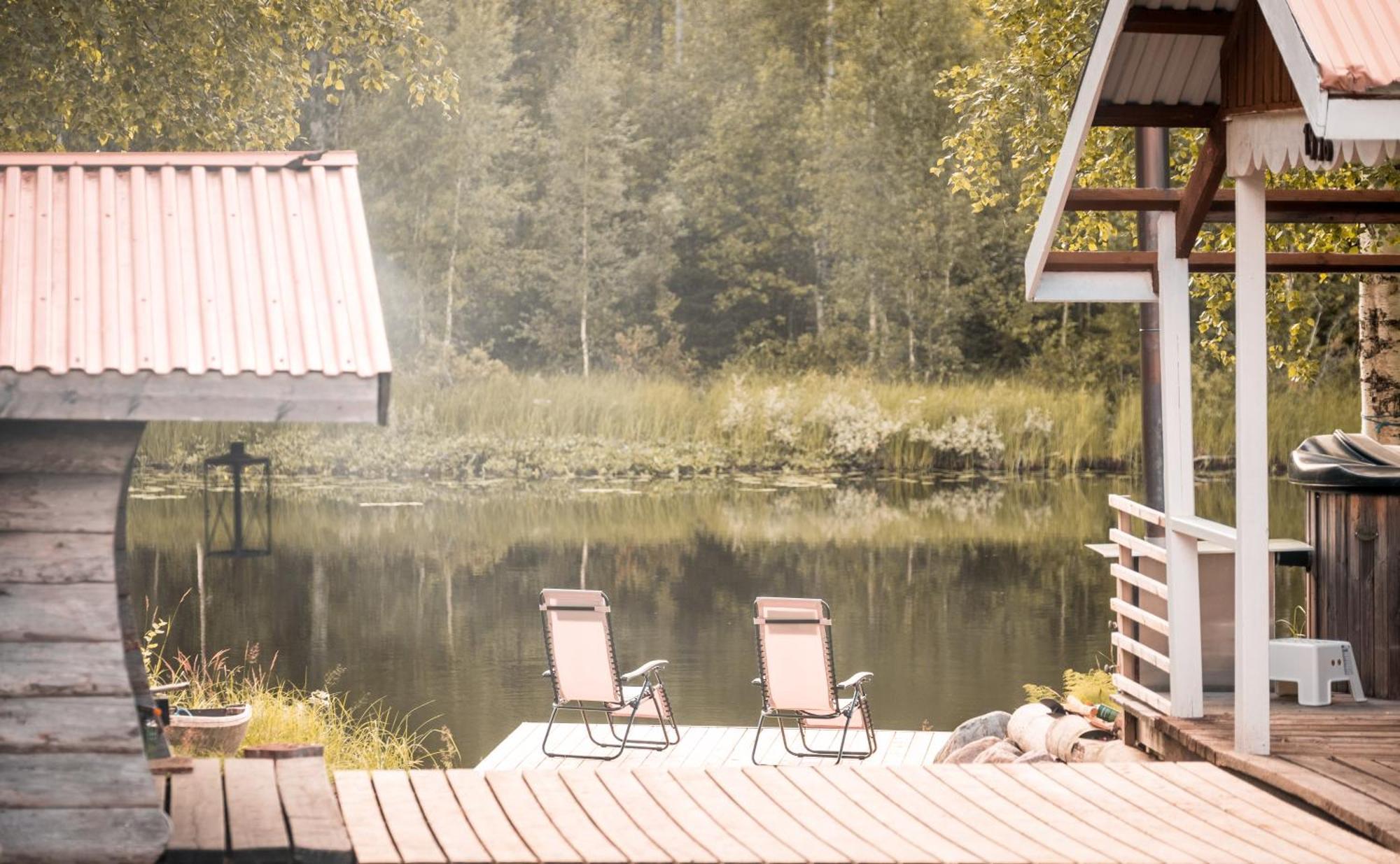 מלון Lapptrask Langforsen Glamping & Lapland Experience מראה חיצוני תמונה